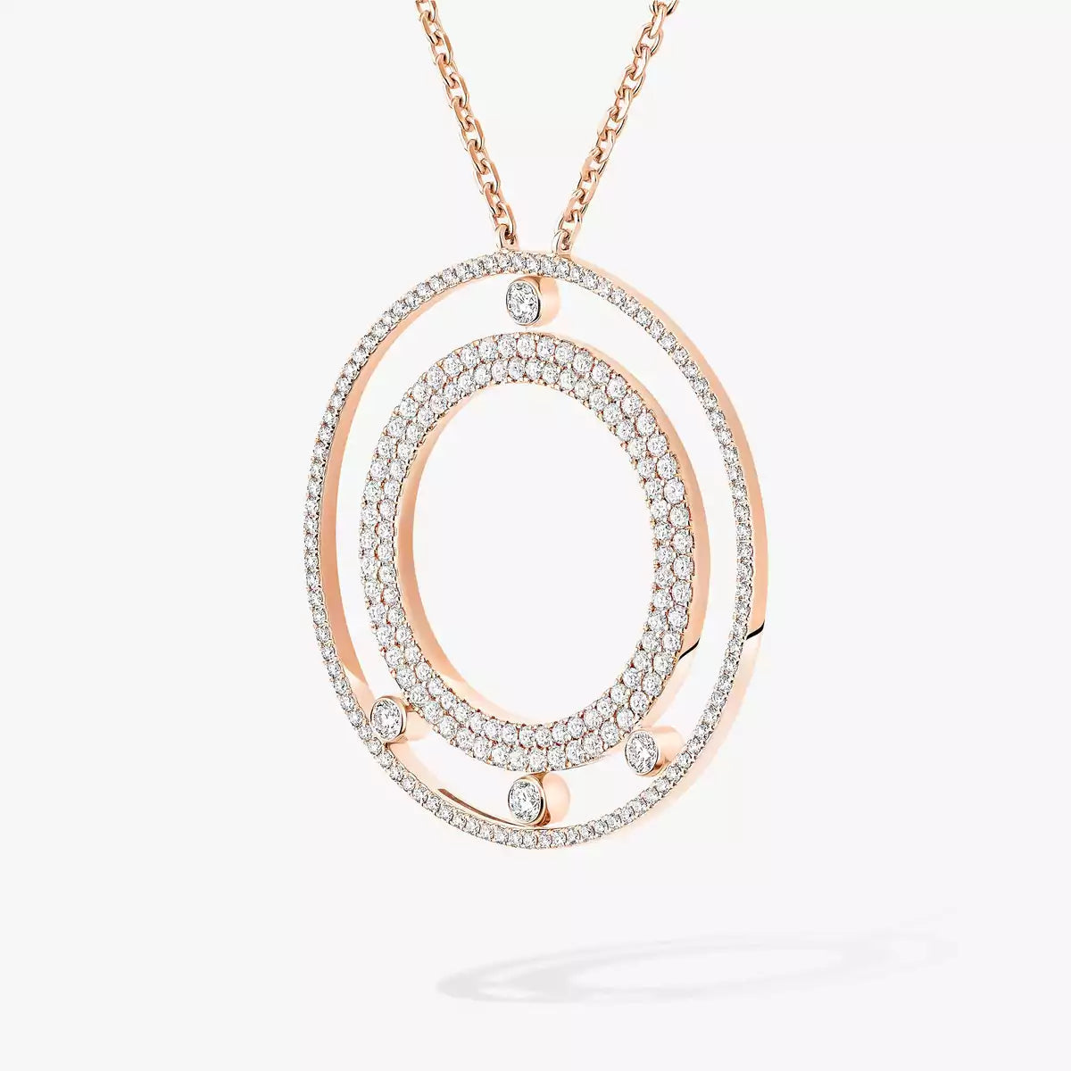 [⭐Glow]Move Romane Long Pave_-Set Diamond Necklace