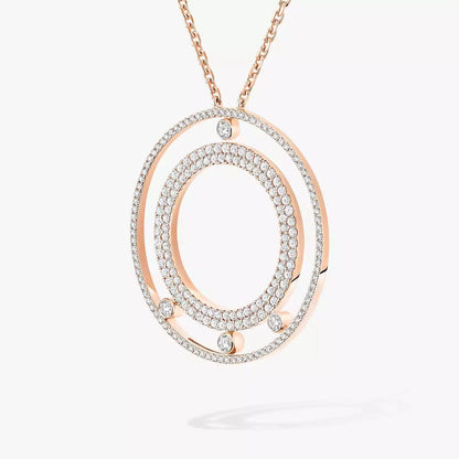 [⭐Glow]Move Romane Long Pave_-Set Diamond Necklace