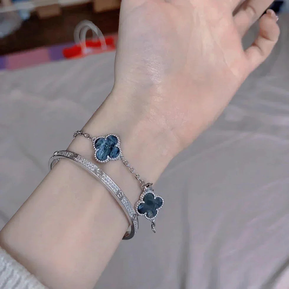 [⭐Glow]CLOVER 5 MOTIF PIETERSITE BRACELET COLLECTION