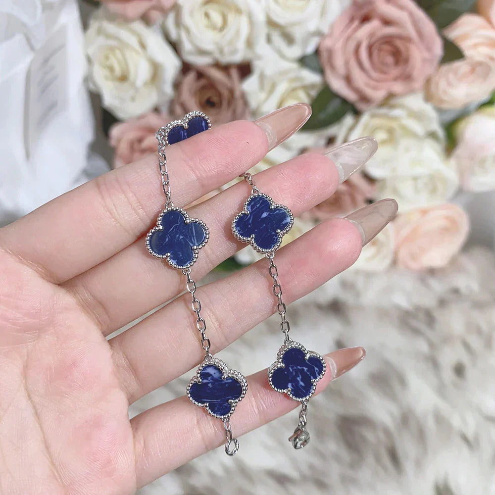 [⭐Glow]CLOVER 5 MOTIF PIETERSITE BRACELET COLLECTION