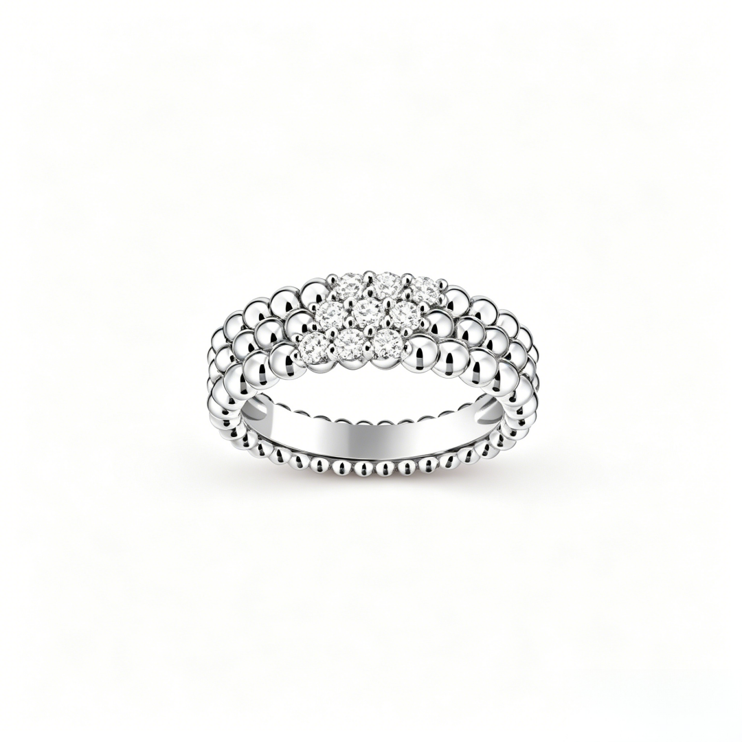 [⭐Glow] THREE-ROW DIAMOND RING