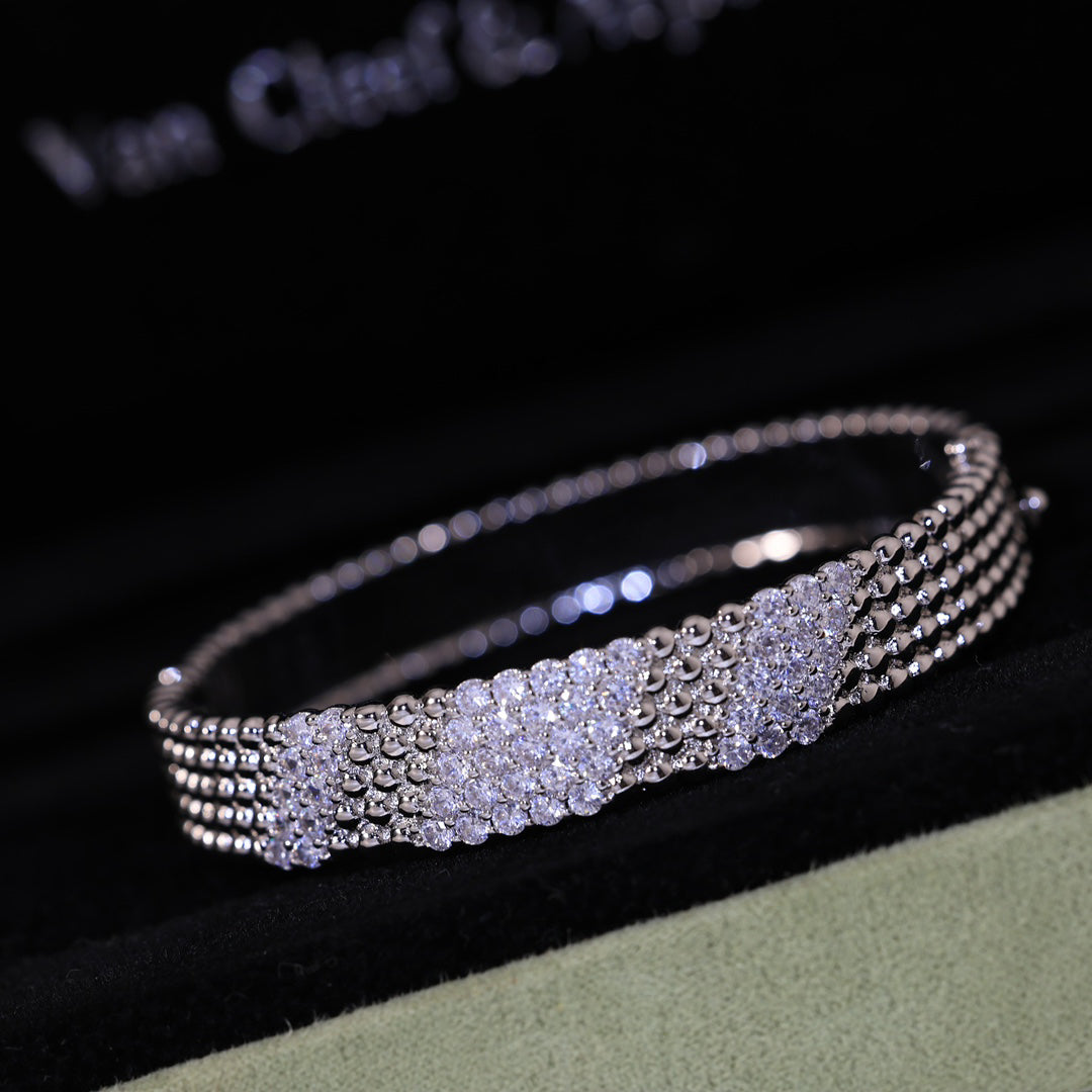 [⭐Glow]  FIVE-ROW DIAMOND BRACELET