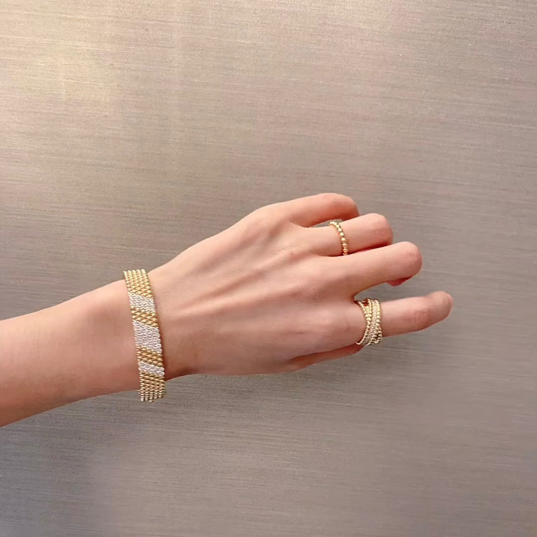 [⭐Glow]  FIVE-ROW DIAMOND BRACELET