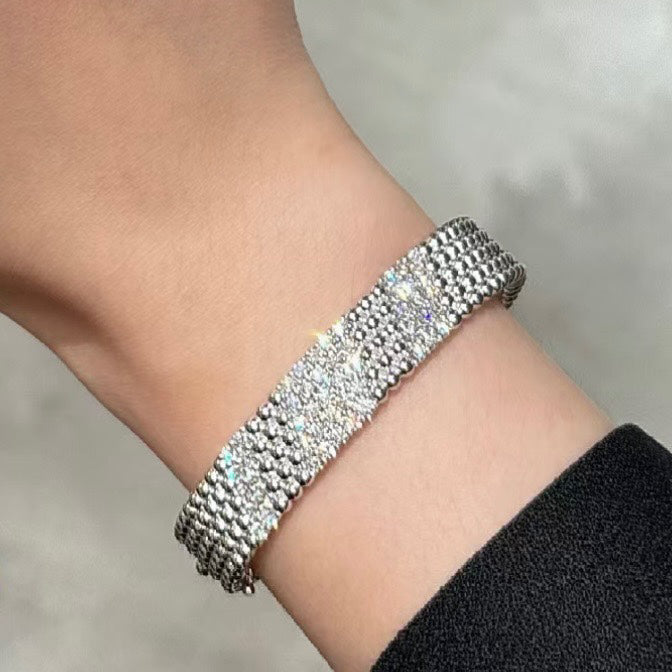 [⭐Glow]  FIVE-ROW DIAMOND BRACELET