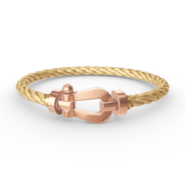 [⭐Glow]FORCE LARGE HORSESHOE NO DIAMOND BRACELET ROSE GOLD