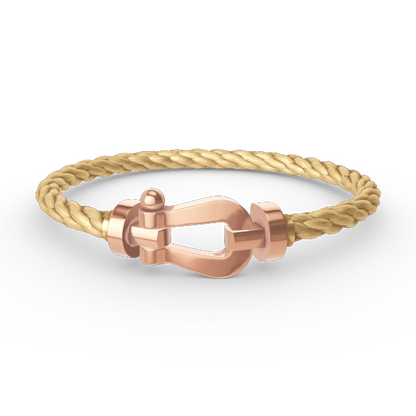 [⭐Glow]FORCE LARGE HORSESHOE NO DIAMOND BRACELET ROSE GOLD