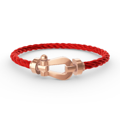 [⭐Glow]FORCE LARGE HORSESHOE NO DIAMOND BRACELET ROSE GOLD