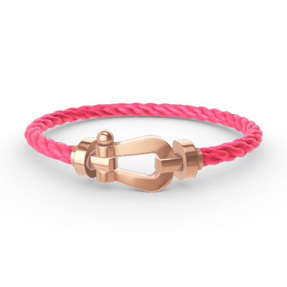 [⭐Glow]FORCE LARGE HORSESHOE NO DIAMOND BRACELET ROSE GOLD