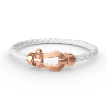 [⭐Glow]FORCE LARGE HORSESHOE NO DIAMOND BRACELET ROSE GOLD