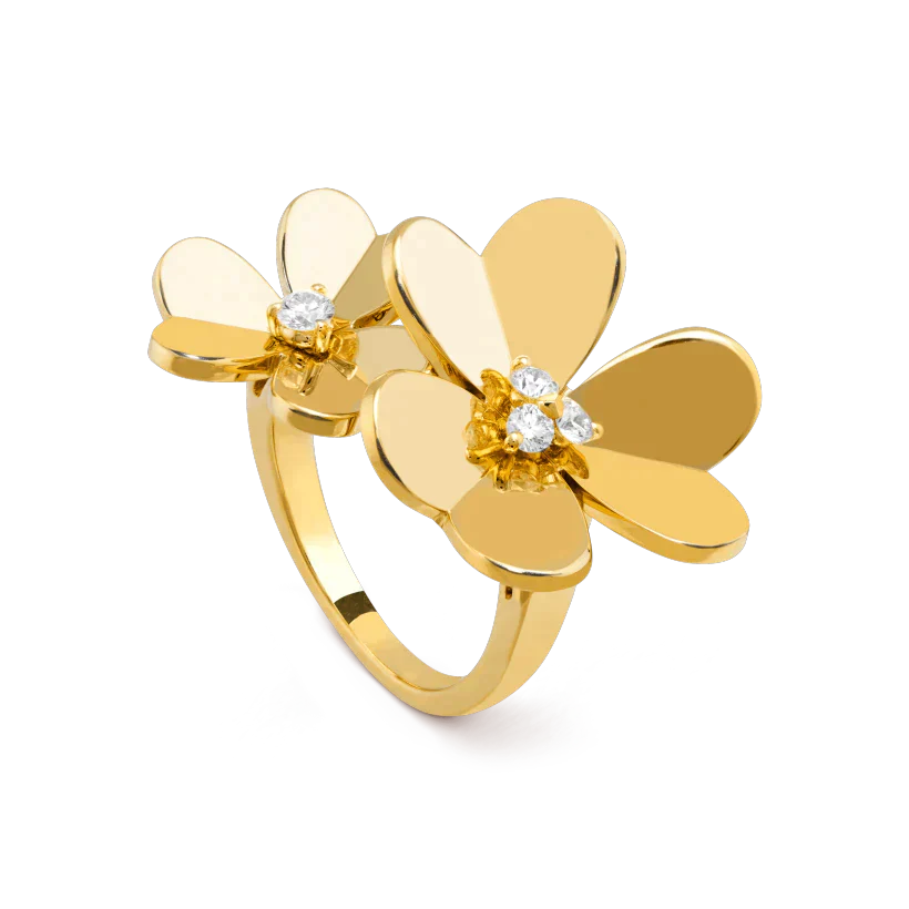 [⭐Glow]CLOVER COMOS GOLD DIAMOND RING