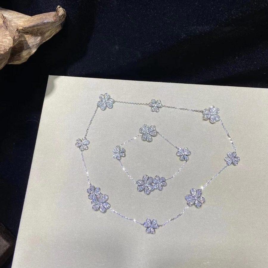[⭐Glow]FRIVOLE SILVER 5 FLOWERS BRACELET
