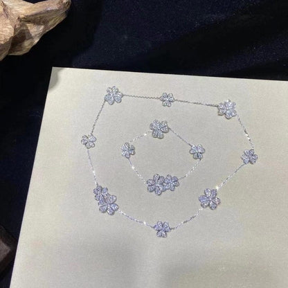 [⭐Glow]FRIVOLE SILVER 5 FLOWERS BRACELET