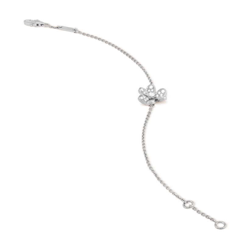 [⭐Glow]FRIVOLE SILVER FLOWER DIAMOND BRACELET
