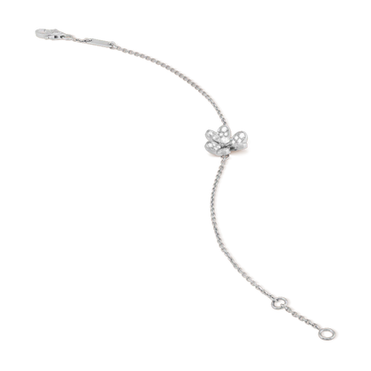 [⭐Glow]FRIVOLE SILVER FLOWER DIAMOND BRACELET
