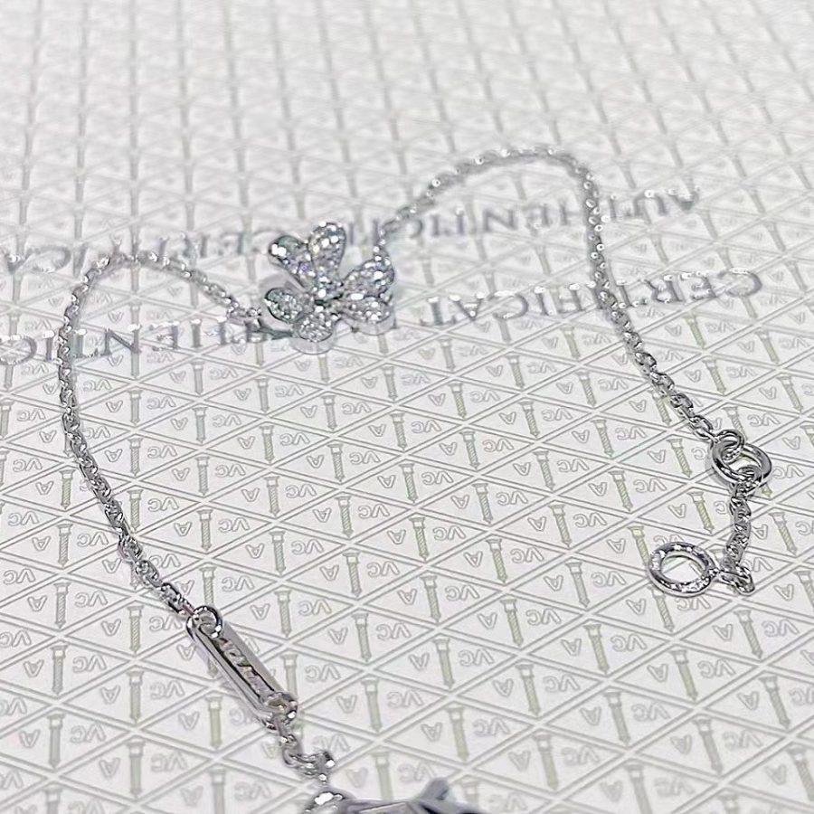 [⭐Glow]FRIVOLE SILVER FLOWER DIAMOND BRACELET