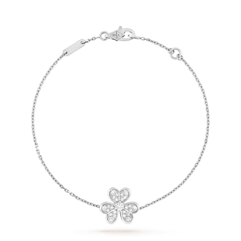 [⭐Glow]FRIVOLE SILVER FLOWER DIAMOND BRACELET