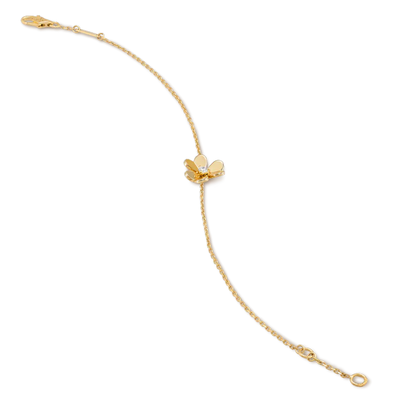 [⭐Glow]FRIVOLE GOLD FLOWER PINK MALACHITE BRACELET