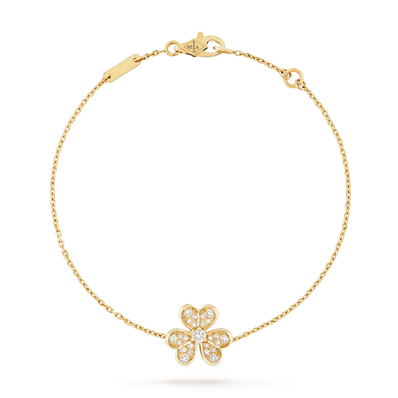 [⭐Glow]FRIVOLE GOLD FLOWER DIAMOND BRACELET