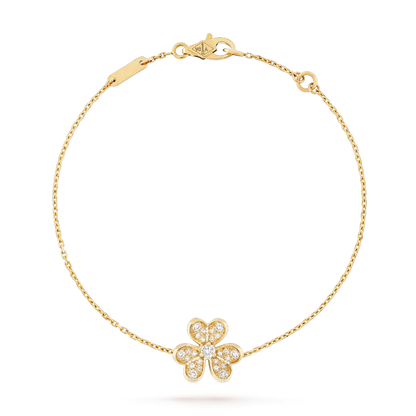 [⭐Glow]FRIVOLE GOLD FLOWER DIAMOND BRACELET