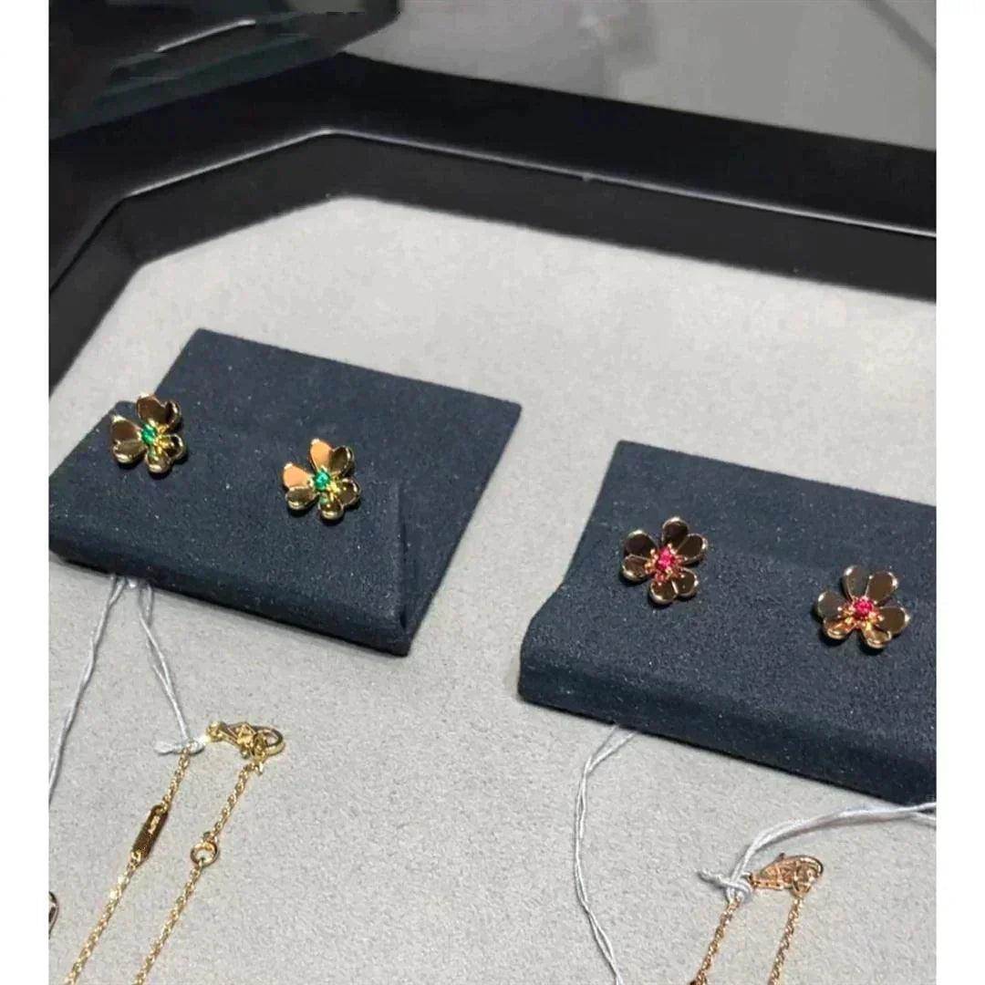 [⭐Glow]FRIVOLE  FLOWER PINK EARRINGS