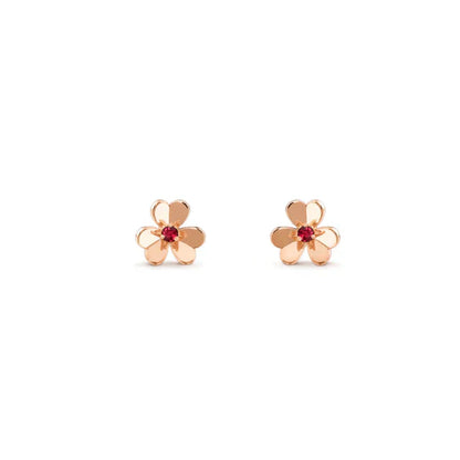 [⭐Glow]FRIVOLE  FLOWER PINK EARRINGS