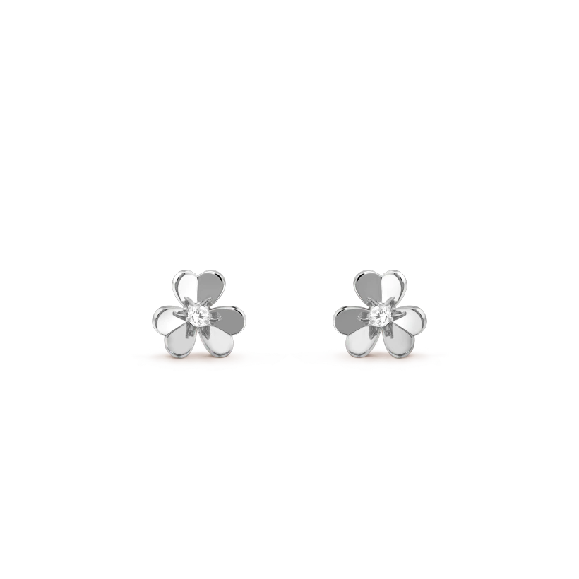 [⭐Glow]FRIVOLE MINI SILVER FLOWER EARRINGS