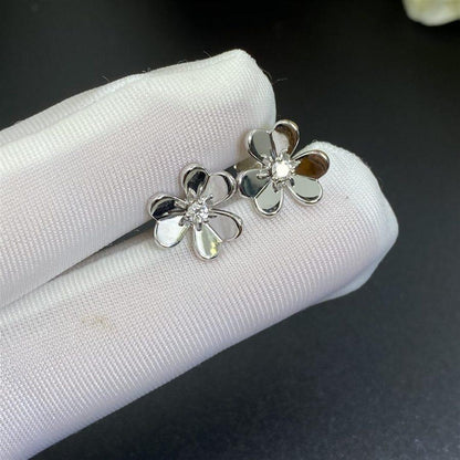 [⭐Glow]FRIVOLE MINI SILVER FLOWER EARRINGS