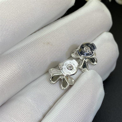 [⭐Glow]FRIVOLE MINI SILVER FLOWER EARRINGS