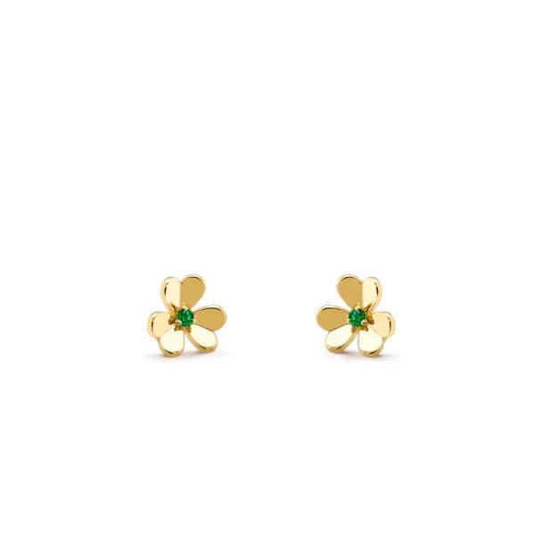 [⭐Glow]FRIVOLE  FLOWER MALACHITE EARRINGS