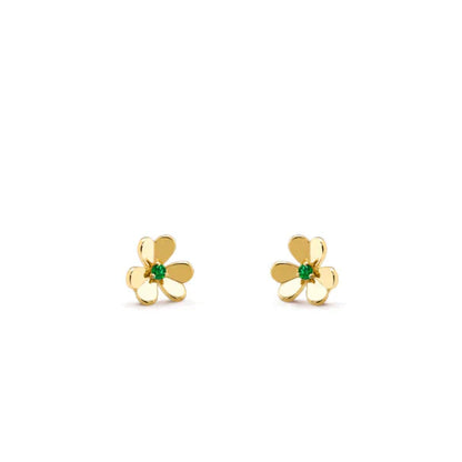 [⭐Glow]FRIVOLE  FLOWER MALACHITE EARRINGS