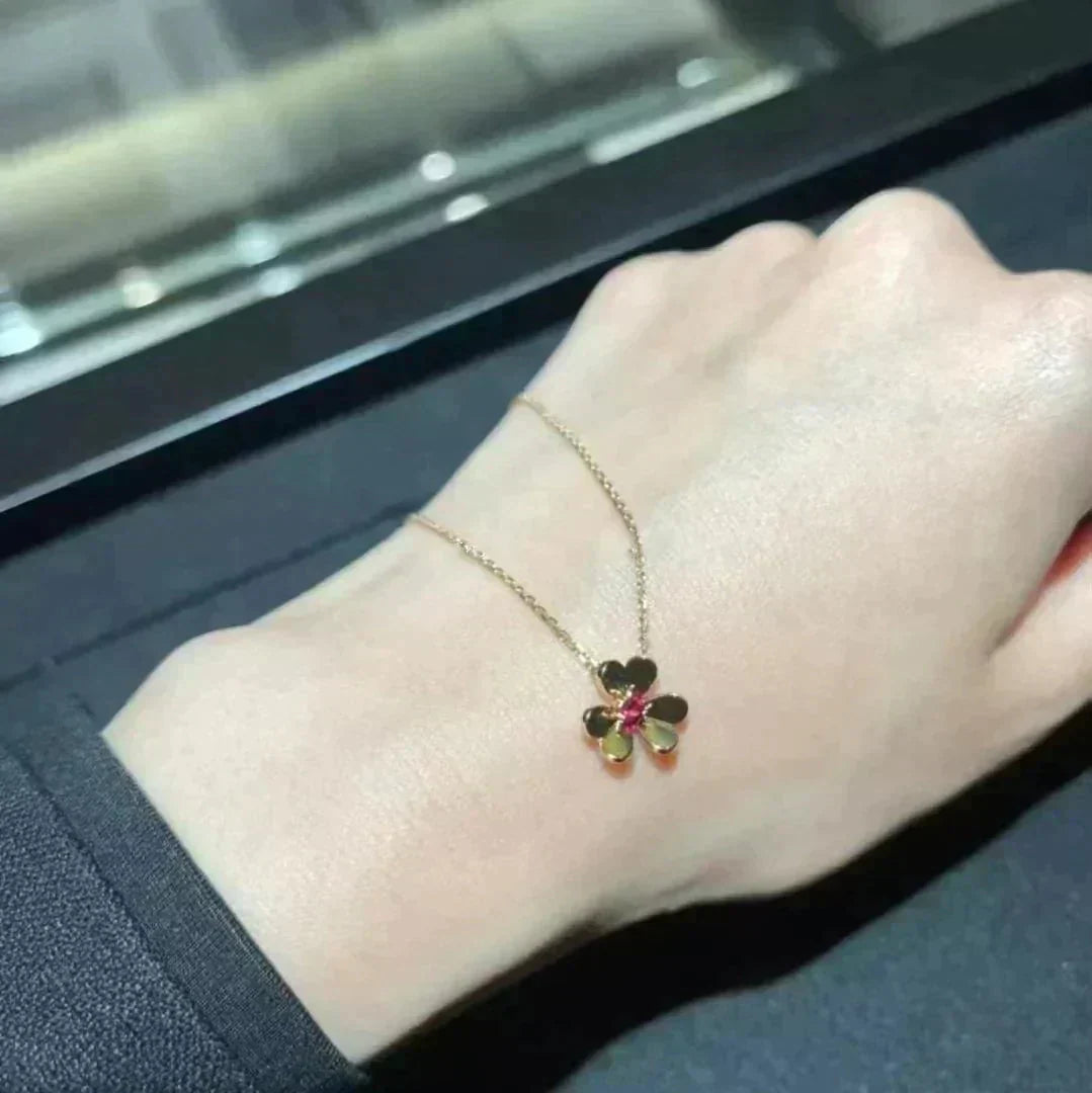[⭐Glow]FRIVOLE GOLD FLOWER NECKLACE
