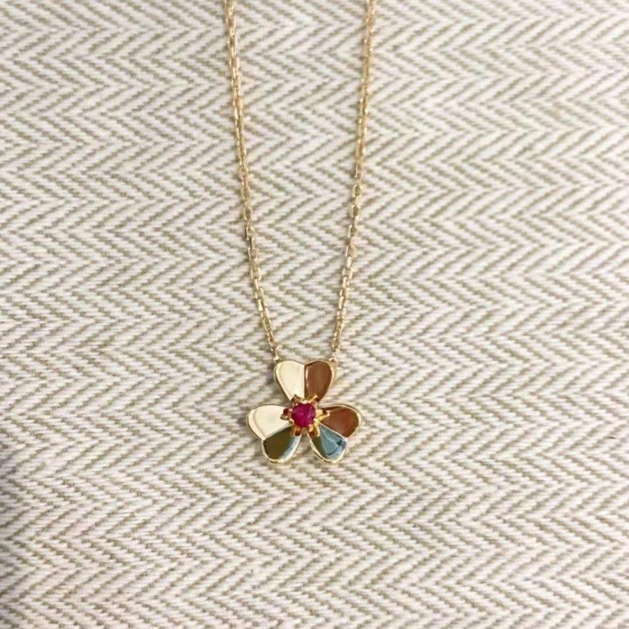 [⭐Glow]FRIVOLE GOLD FLOWER NECKLACE