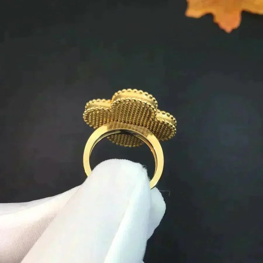 [⭐Glow]CLOVER MALACHITE RING