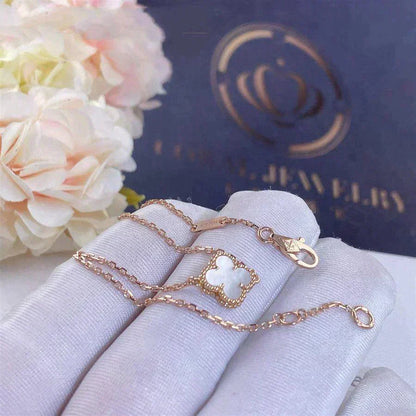 [⭐Glow]CLOVER WHITE MOP SINGLE FLOWER BRACELET