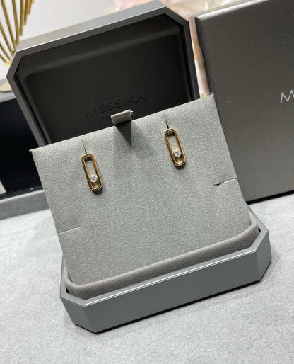 [⭐Glow]MOVE UNO SMALL 1 DIAMOND EARRINGS