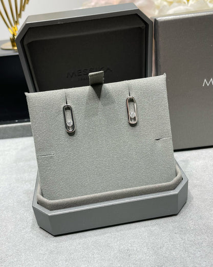 [⭐Glow]MOVE UNO SMALL 1 DIAMOND EARRINGS