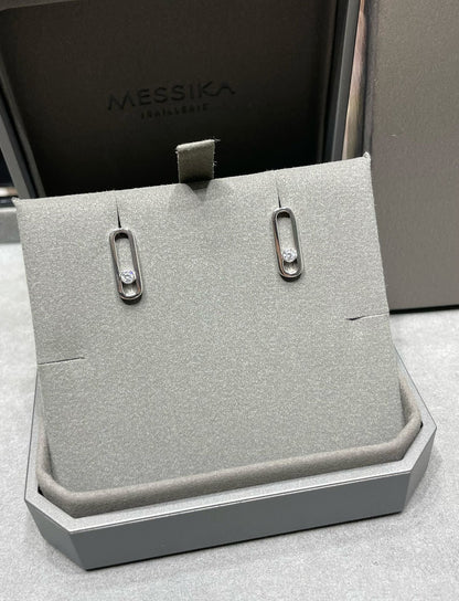 [⭐Glow]MOVE UNO SMALL 1 DIAMOND EARRINGS
