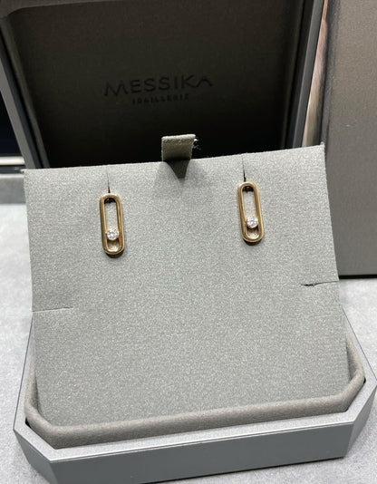[⭐Glow]MOVE UNO SMALL 1 DIAMOND EARRINGS