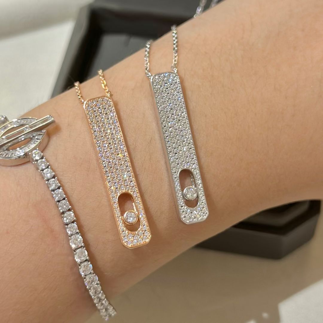 [⭐Glow]MY FIRST DIAMOND PAVED NECKLACE