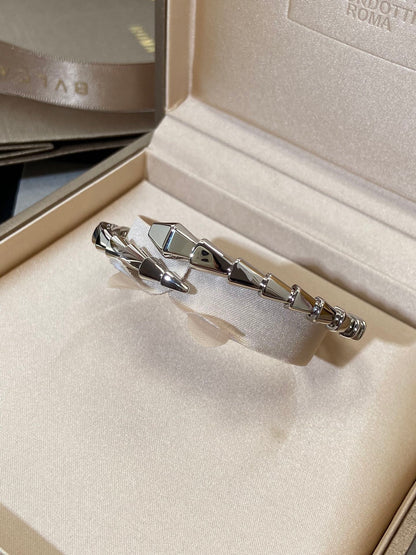 [⭐Glow]SERPENTI VIPER SILVER BRACELET