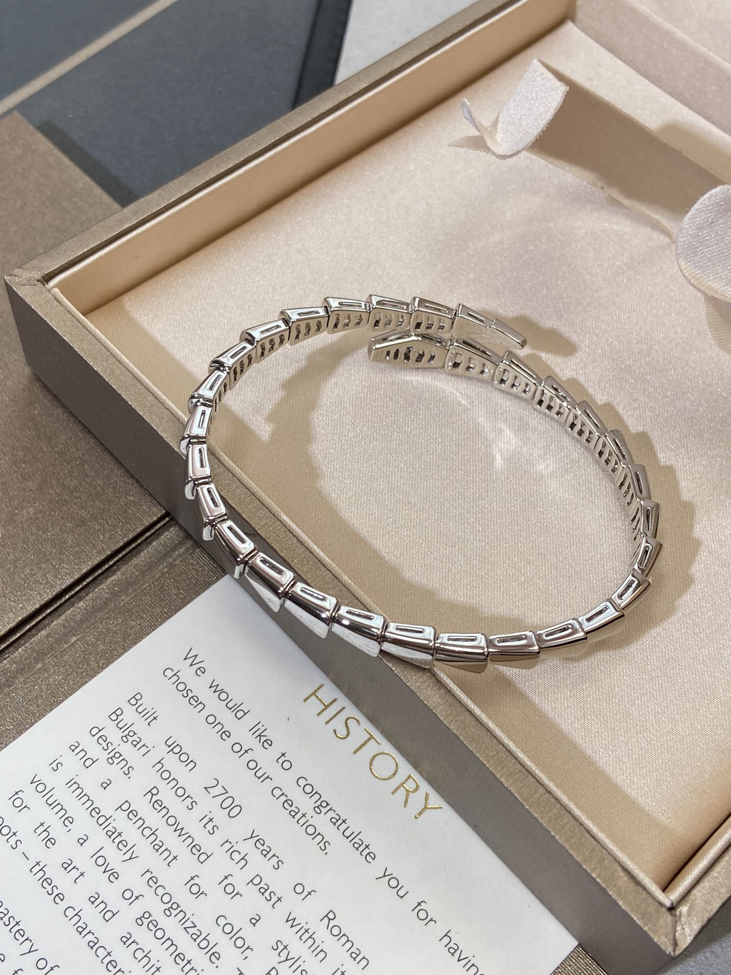 [⭐Glow]SERPENTI VIPER SILVER BRACELET