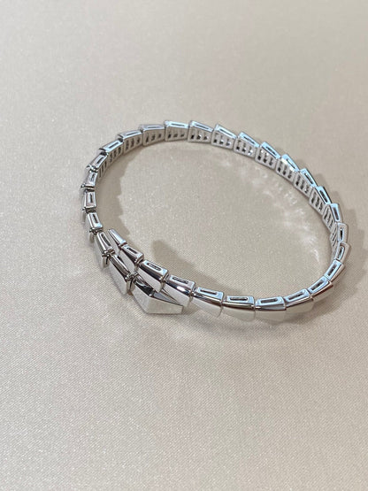 [⭐Glow]SERPENTI VIPER SILVER BRACELET