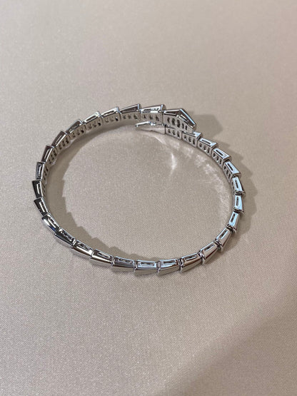 [⭐Glow]SERPENTI VIPER SILVER BRACELET