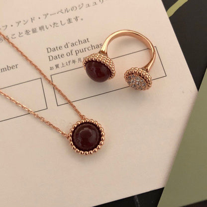 [⭐Glow]PERLEE COULEURS DIAMOND ROSE GOLD BETWEEN THE FINGER RING