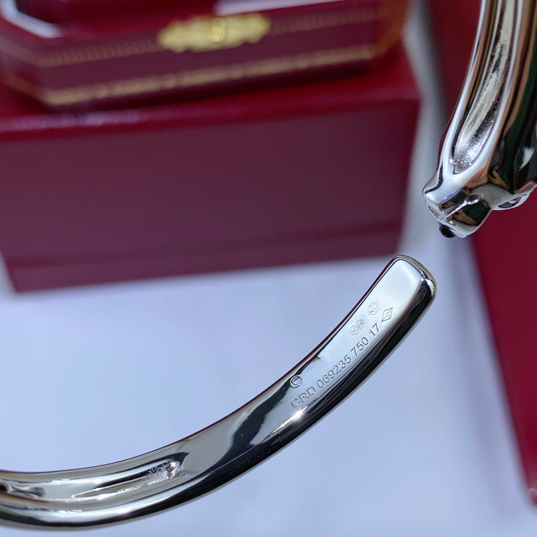 [⭐Glow]PANTHERE SILVER OPEN BRACELET