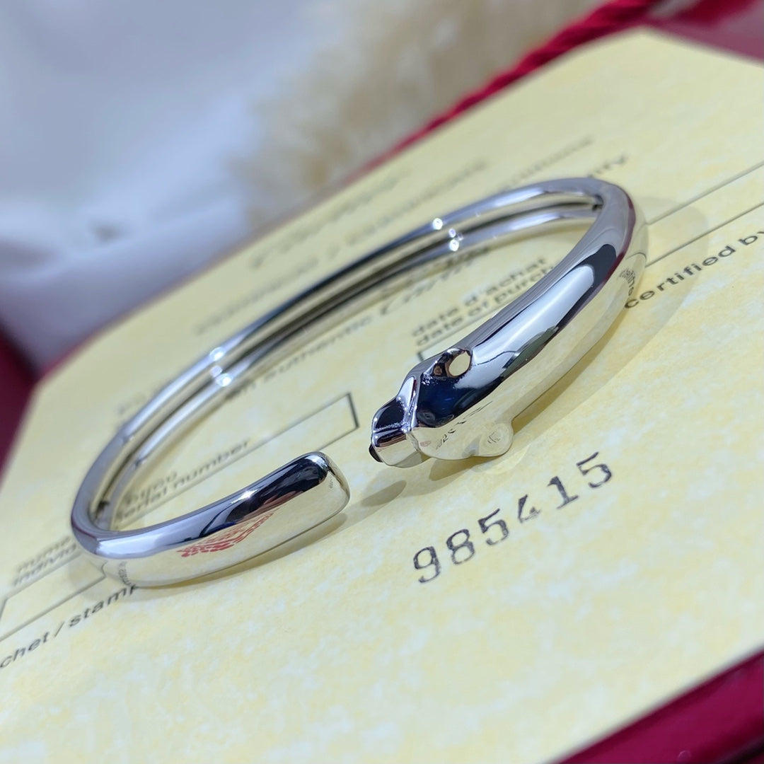 [⭐Glow]PANTHERE SILVER OPEN BRACELET