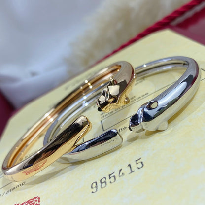 [⭐Glow]PANTHERE SILVER OPEN BRACELET