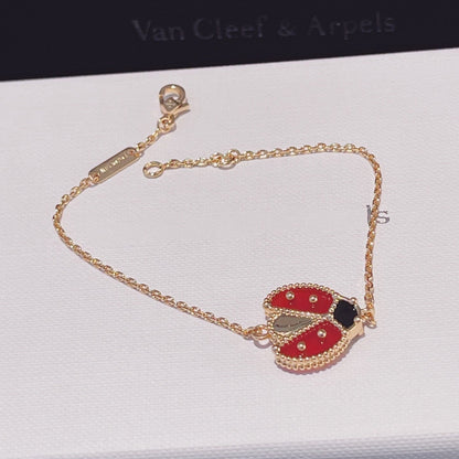 [⭐Glow]LUCKY SPRING 1 MOTIF PINK GOLD BRACELET