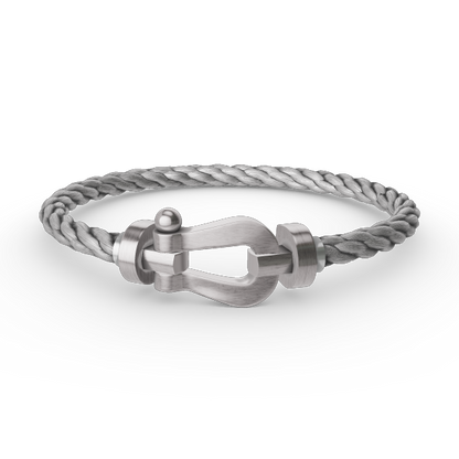 [⭐Glow]FORCE LARGE HORSESHOE NO DIAMOND BRACELET SILVER