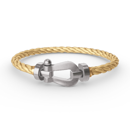 [⭐Glow]FORCE LARGE HORSESHOE NO DIAMOND BRACELET SILVER